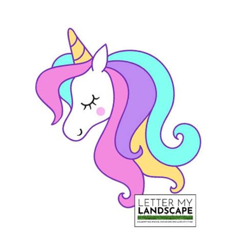 Rainbow Unicorn Head Yard Signsymbol Etsy