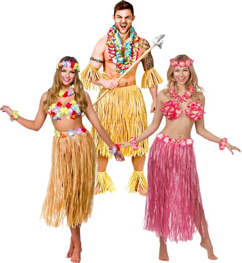 Hawaiian Erwachsene Fancy Dress Tropischen Nationalen Hawaiis Big