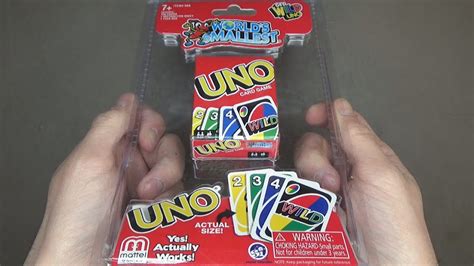 Opening The Worlds Smallest Uno Card Game Youtube