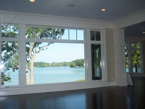 Living Room Lake View From Picture Window In Genoa City Wi Luxury Lake