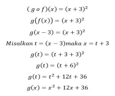 Rumus Mencari Fungsi G X Matematikajar