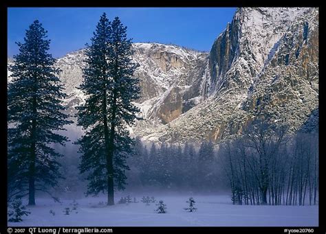Large Format Picturephoto Awhahee Meadow And Yosemite Falls Wall With