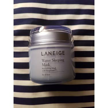 Laneige water sleeping mask formulated/infused with hydro ionized mineral water and brightening extracts, intensely replenishes dry skin overnight. Laneige Water Sleeping Mask reviews in Facial Lotions ...