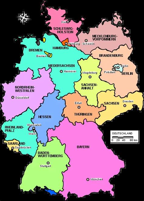 Bundesländer Deutschland mit Hauptstädte Bundesland Infos