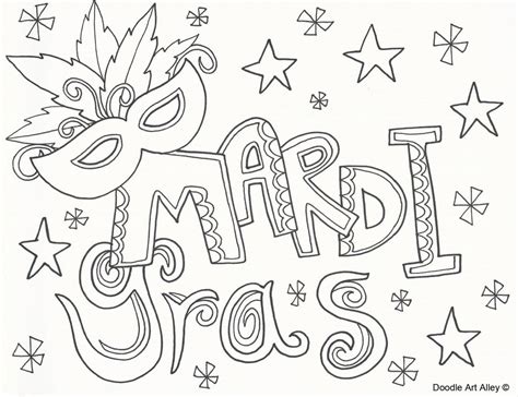 Free Mardi Gras Printable Worksheets