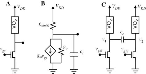 A Oscillator Circuit With Mosfet In Series With A Vo2 Device B