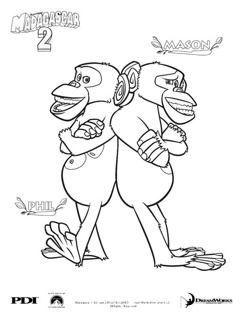 Madagascar coloring games and madagascar coloring book for children! Madagascar Coloring Pages