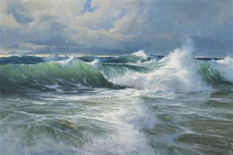 Donald Demers Paintings Ocean Breakers Surf Painting Marine Painting