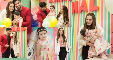 Aiman Khan Daughter Amals 1st Birthday Celebrations Pictures Stylepk