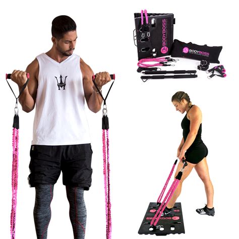 Bodyboss 20 Full Portable Home Gym Workout Package Resistance