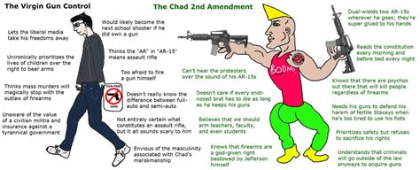 virgin gun control vs chad 2nd amendment virginvschad