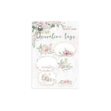 Let Your Creativity Bloom 04 Cardstock Tags P13 Embellishments