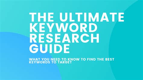 The Ultimate Guide To Keyword Research In 2022 James Taylor Seo