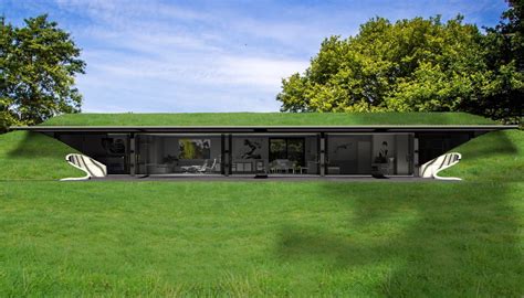 Modern Subterranean Home With Green Roof Home Design Ideas