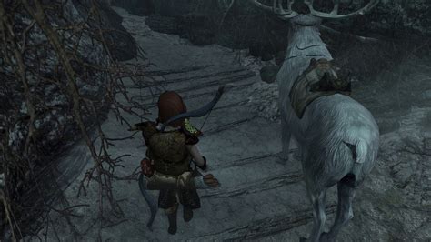 Quenya Spirit Of The Forest Skyrim White Stag Deer Mount