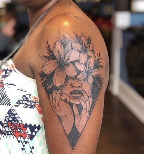 Pin By Ambir Moore On Tattoos Stylist Tattoos Black Girls With