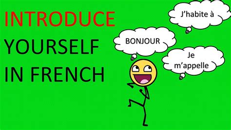 How To Introduce Yourself In French For Beginners Youtube