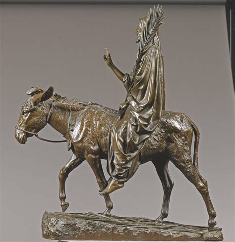 Two Late Bronzes By Jean Léon Gérôme Les Rameaux And La Fuit En Egypte