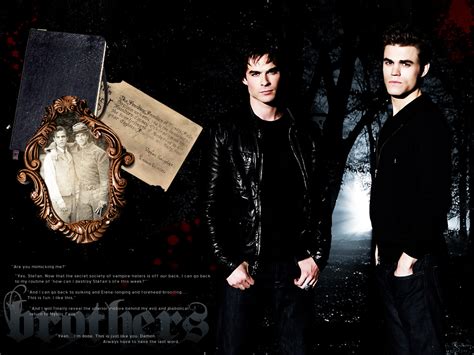 Damonandstefan Damon And Stefan Salvatore Wallpaper 24876385 Fanpop