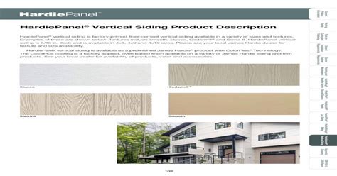 Hardiepanel Vertical Siding Product Description Hardiepanel Vertical