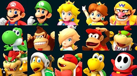 super mario all characters