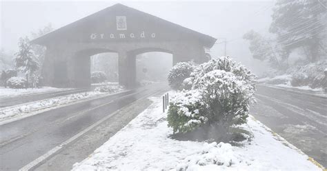 Não é permitido o acesso de. Previsão indica neve em Gramado-RS e frio de -2 graus - NH TV