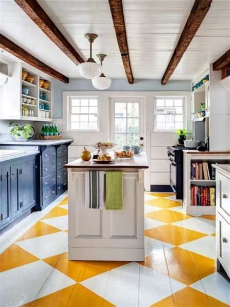 Trying to cut cabinets around a beam will give your kitchen an inauthentic and forced look. 25 Bold Flooring Ideas That Make Your Spaces Stand Out ...
