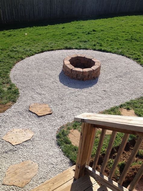 My Backyard Firepit With Seating Area Stones From Lowes 225 A Piece