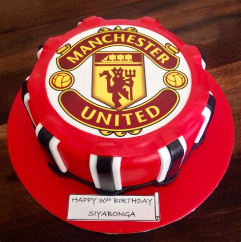 Manchester United Cake Birthday Cakes For Men Happy 30th Birthday