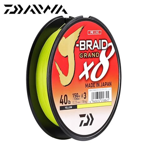 J Braid Grand Daiwa 150yd 300yd 8X Strands Braided PE Line Sizes