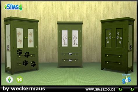 Blackys Sims 4 Zoo Panda Dresser By Weckermaus • Sims 4 Downloads