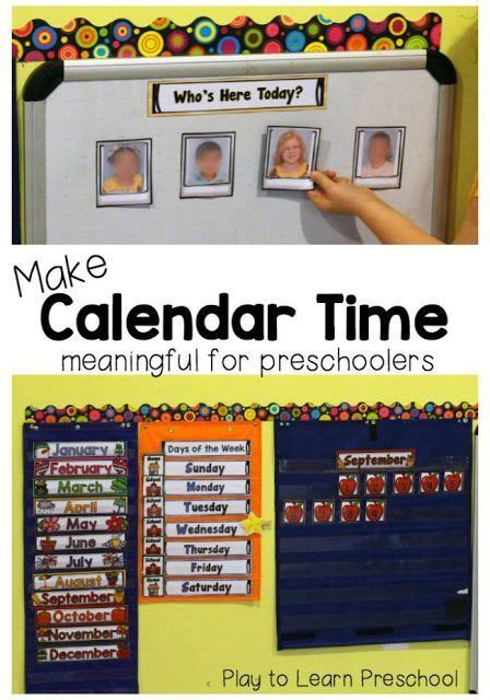Calendar Time Play To Learn Preschool Preschool Circle Time