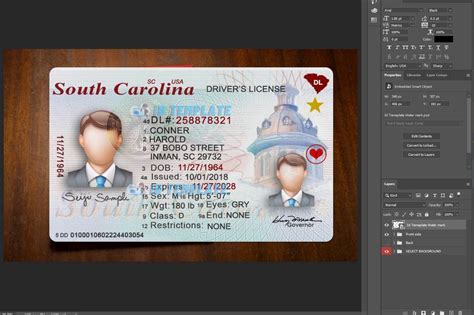 South Carolina Driving License Psd Template New Driving License Template
