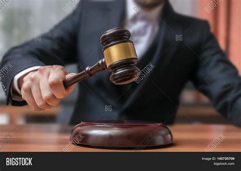 Auctioneer Hitting Image And Photo Free Trial Bigstock