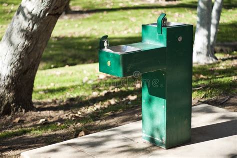 Drinking Fountains In Park Stock Image Image Of Fountain 18323563