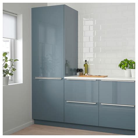 Ikea Kallarp Door High Gloss Gray Turquoise Greykitchen Ikea