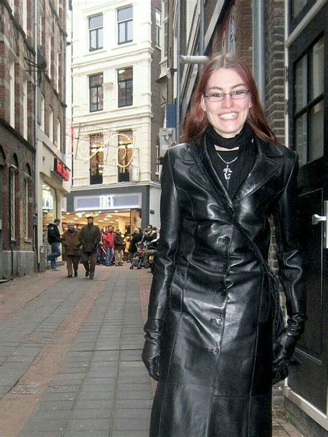 lederlady sexy leather outfits black leather coat long leather coat
