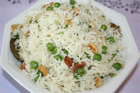 Peas Pulao Peas Fried Rice Smithas Spicy Flavors Simple And