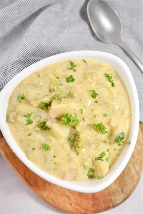 Crockpot Potato Broccoli Cheddar Soup Sweet Peas Kitchen