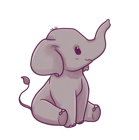 Elephant Cute Kawaii Animal Freetoedit Sticker By Vixenne