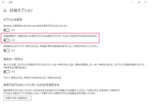 Windows 10 更新プログラムの自動ダウンロード（従量制課金接続での設定） Pc設定のカルマ