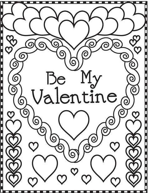 Free Printable Valentine S Day Cards To Color Printable Word Searches