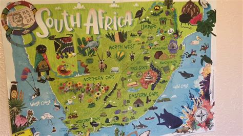 Pictorial Map Of South Africa Youtube