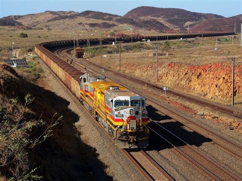 Pilbara Iron Iron Ore Train At Dampier Western Australia131007