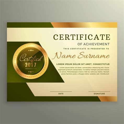 Pin By Md Hanif Ali On Certificate Design Green Certificate
