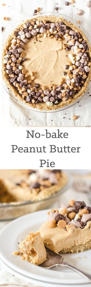 No Bake Peanut Butter Pie With Pretzel Crust Using Gf Pretzels Peanut Butter Recipes Peanut