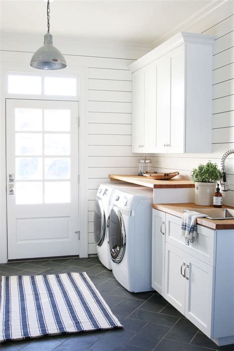 Just remember that the walls should be painted the same color as the floor to avoid being noticed as an original retro design. Beautiful Farmhouse Laundry Room Inspiration - A Heart Filled Home | DIY Home Decorating & Money ...