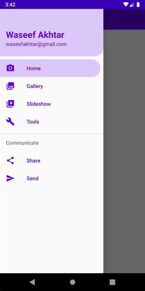 Android Material Design Navigation Drawer Tutorial