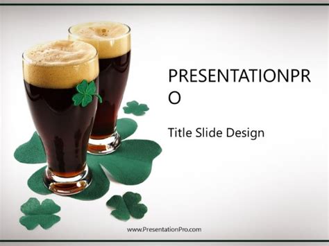 Irish Beer Holiday Powerpoint Template Presentationpro