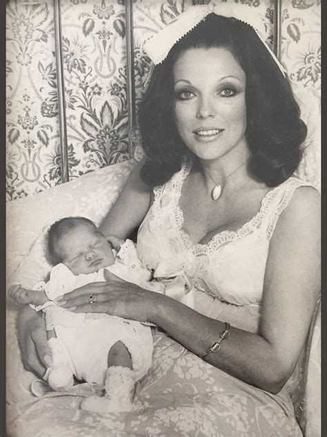 Joan Collins With Her New Born Daughter Katyana Kass Joan Collins